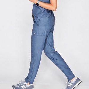 Figs heather denim Livingston bottoms